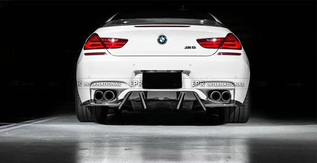 Picture of M6 F06 F12 F13 E-Style Rear Diffuser 3Pcs (Real M6)